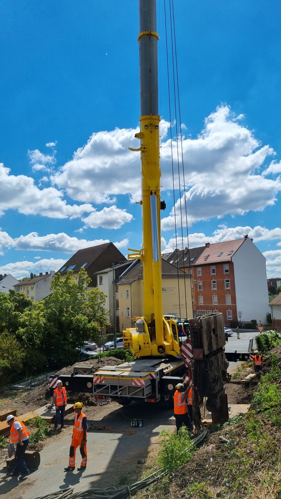 Proberammungen im Bereich der Donnersbergstraße